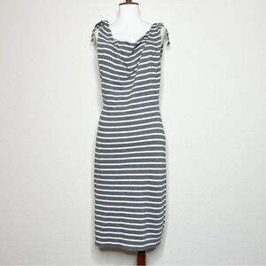 Peruvian Connection Striped‎ Knotted Shoulder Tank Dress